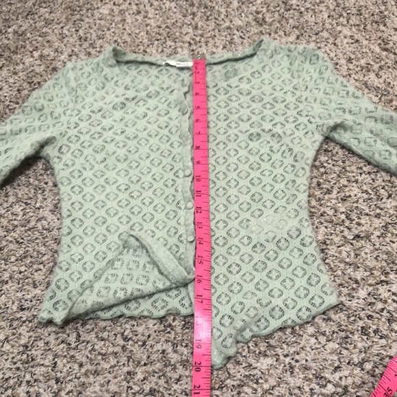 Blue Kimchi UO Green Patterned Cardigan - Picture 10 of 11